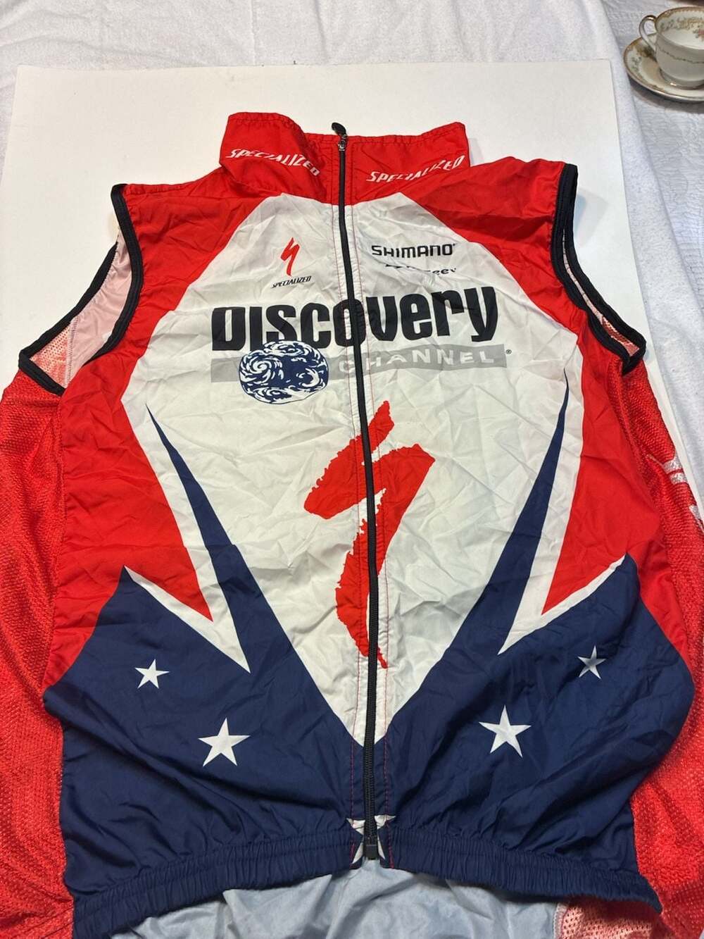 Squadra Specialized Discovery Channel Team Cycling Vest Size Large USA Cycling